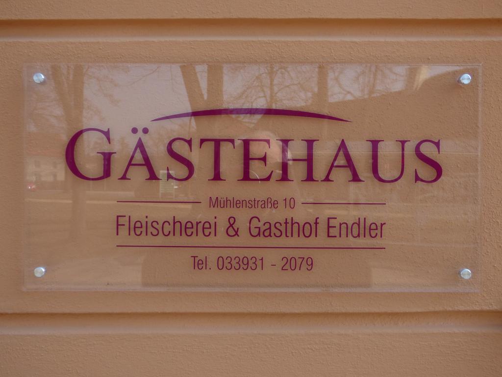 Gasthof & Fleischerei Endler Rheinsberg Chambre photo